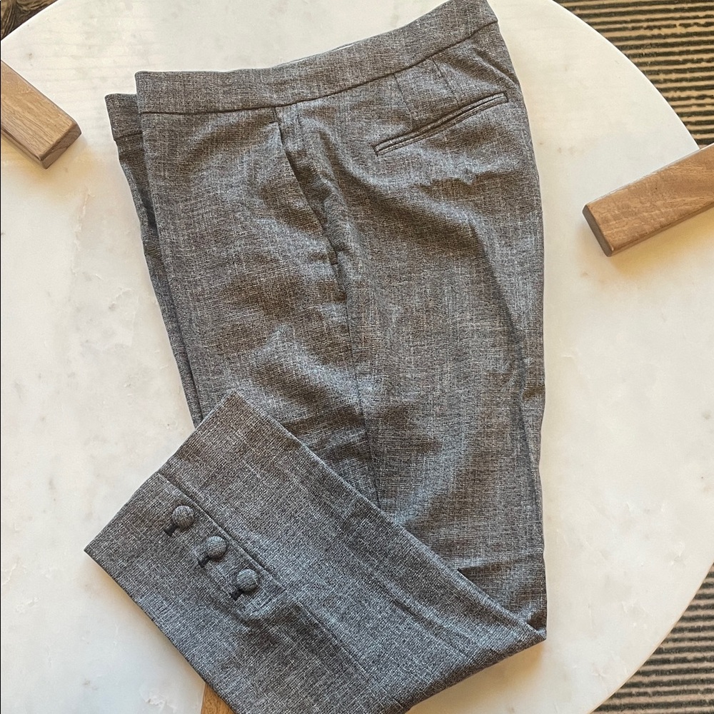 Brown Tweed Ankle Pants